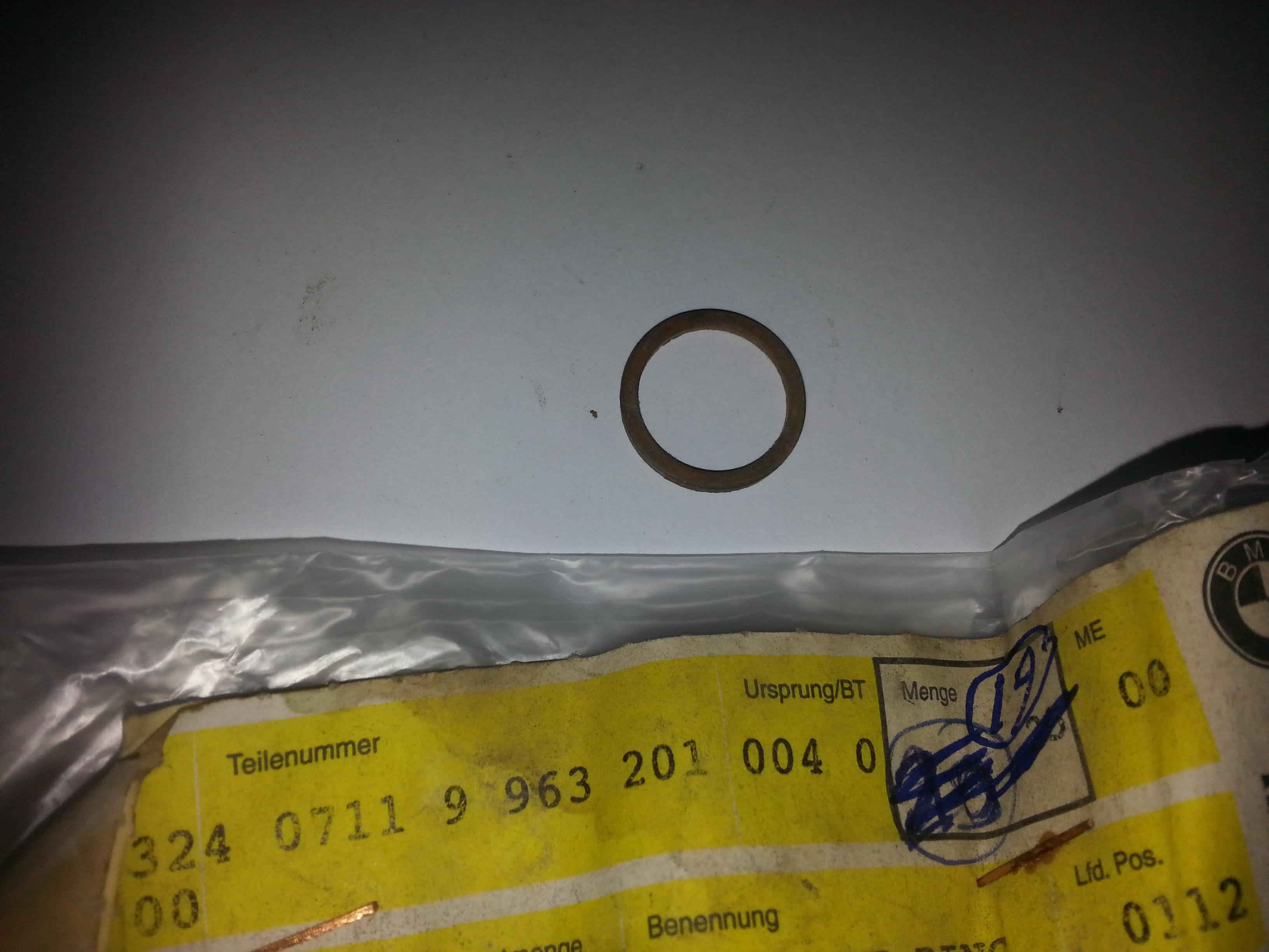 BMW Gasket Ring 07119963201 GENUINE