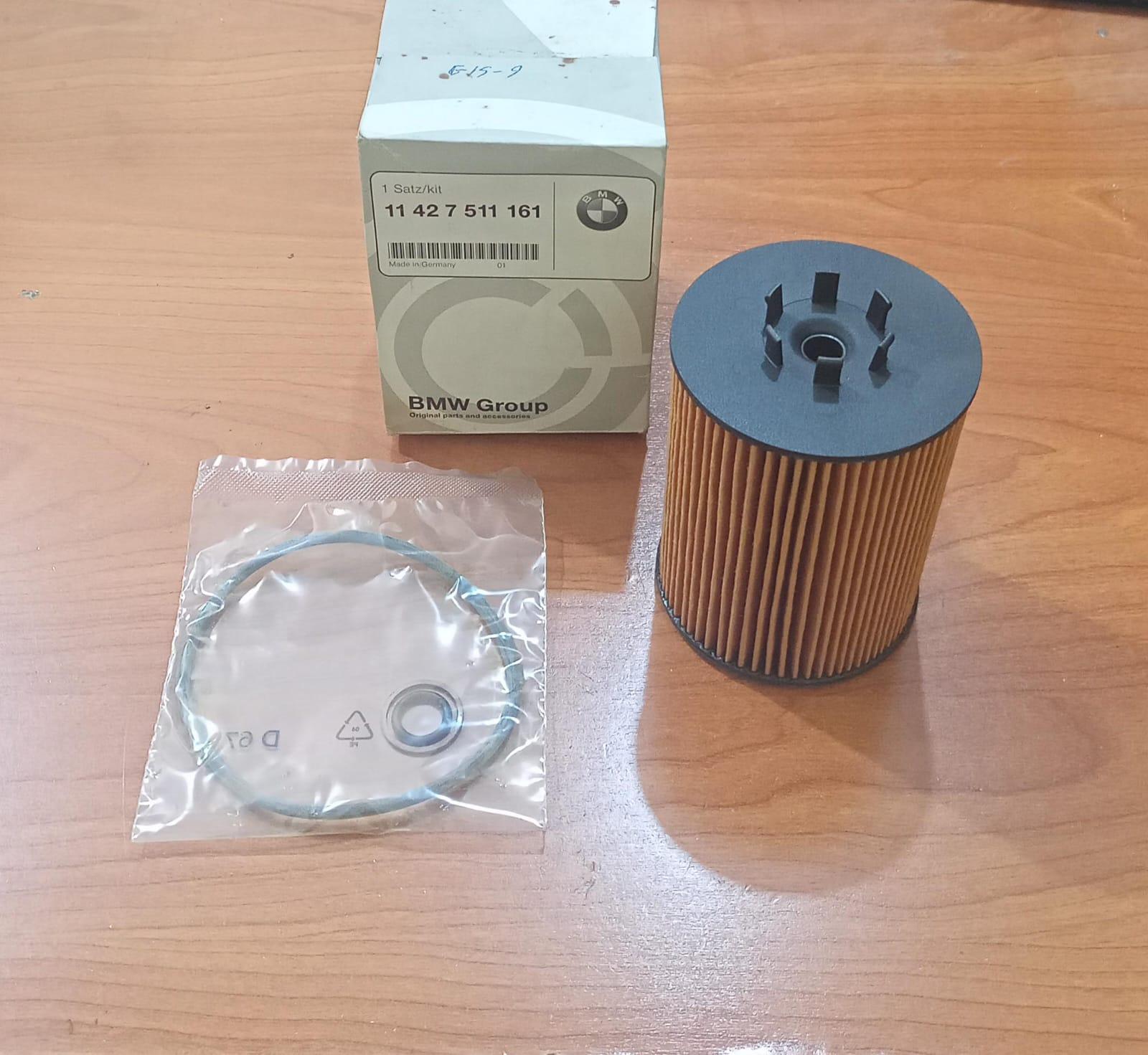 BMW E60, E61, E63, E64, E65 Oil-Filter Element Set 11427511161 GENUINE