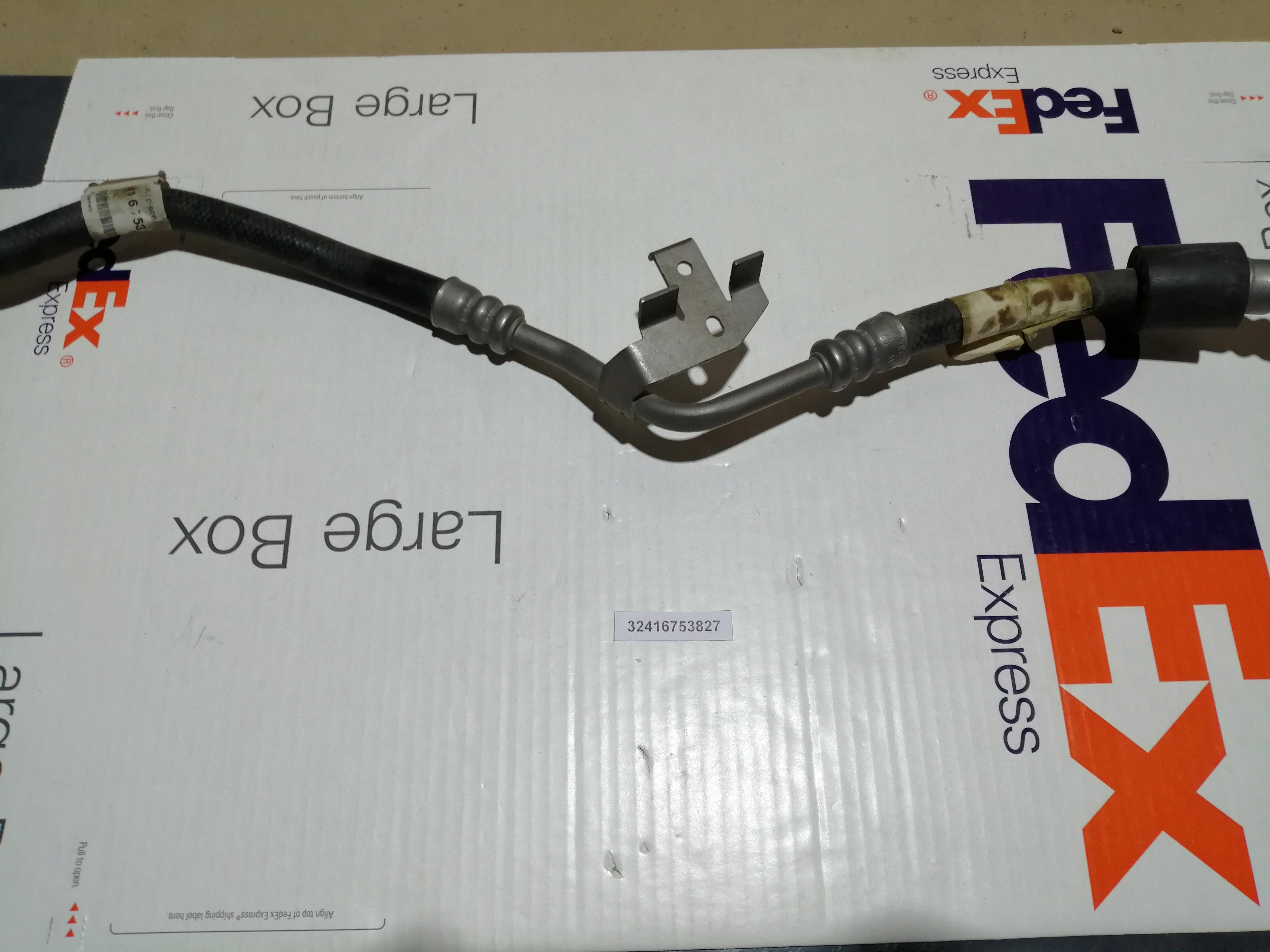 BMW 32416753827 7 Series E65 E66 Power Steering Hydraulic Oil Return Hose Pipe