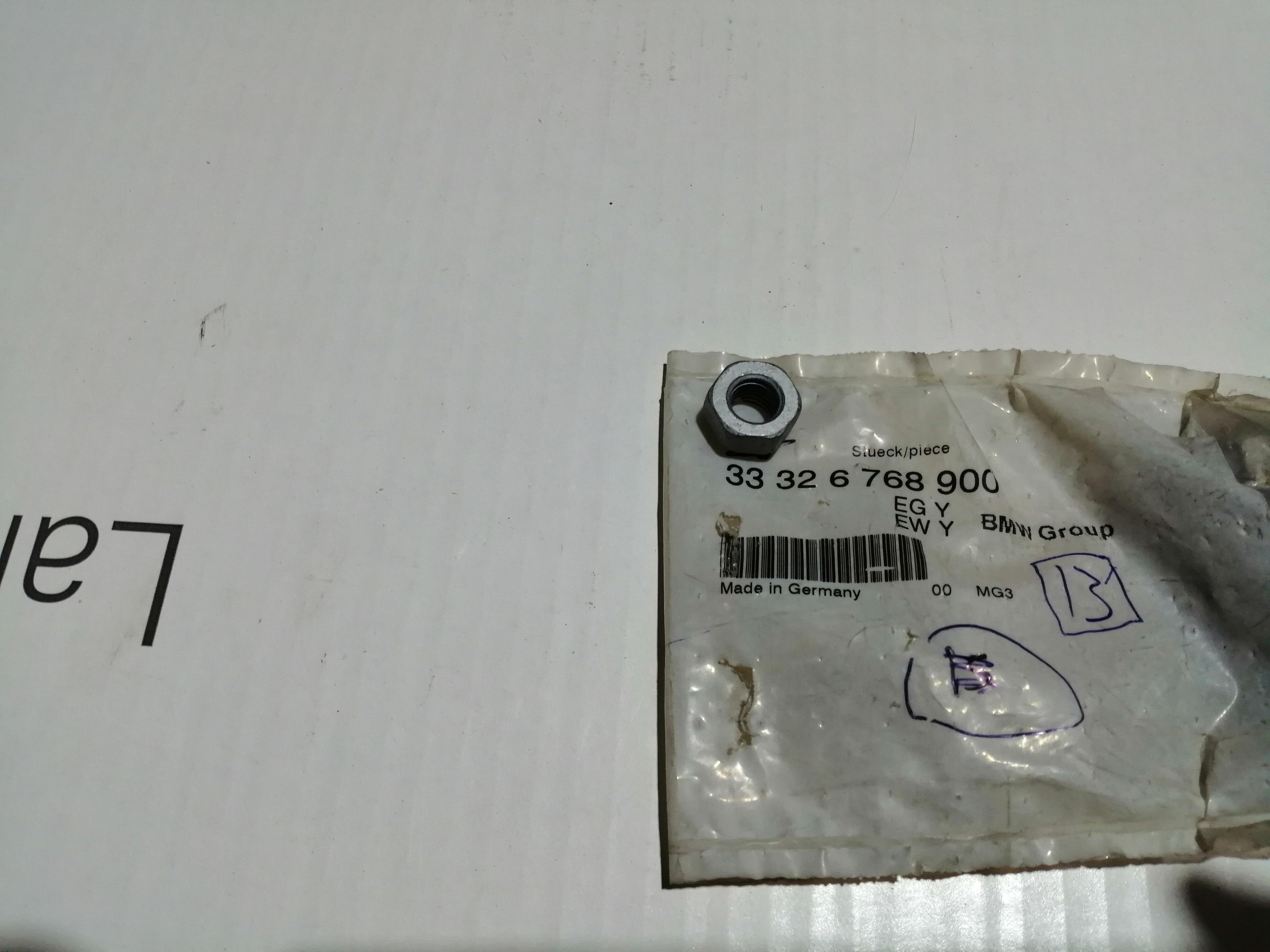BMW Self-Locking Hex Nut 33326768900 GENUINE