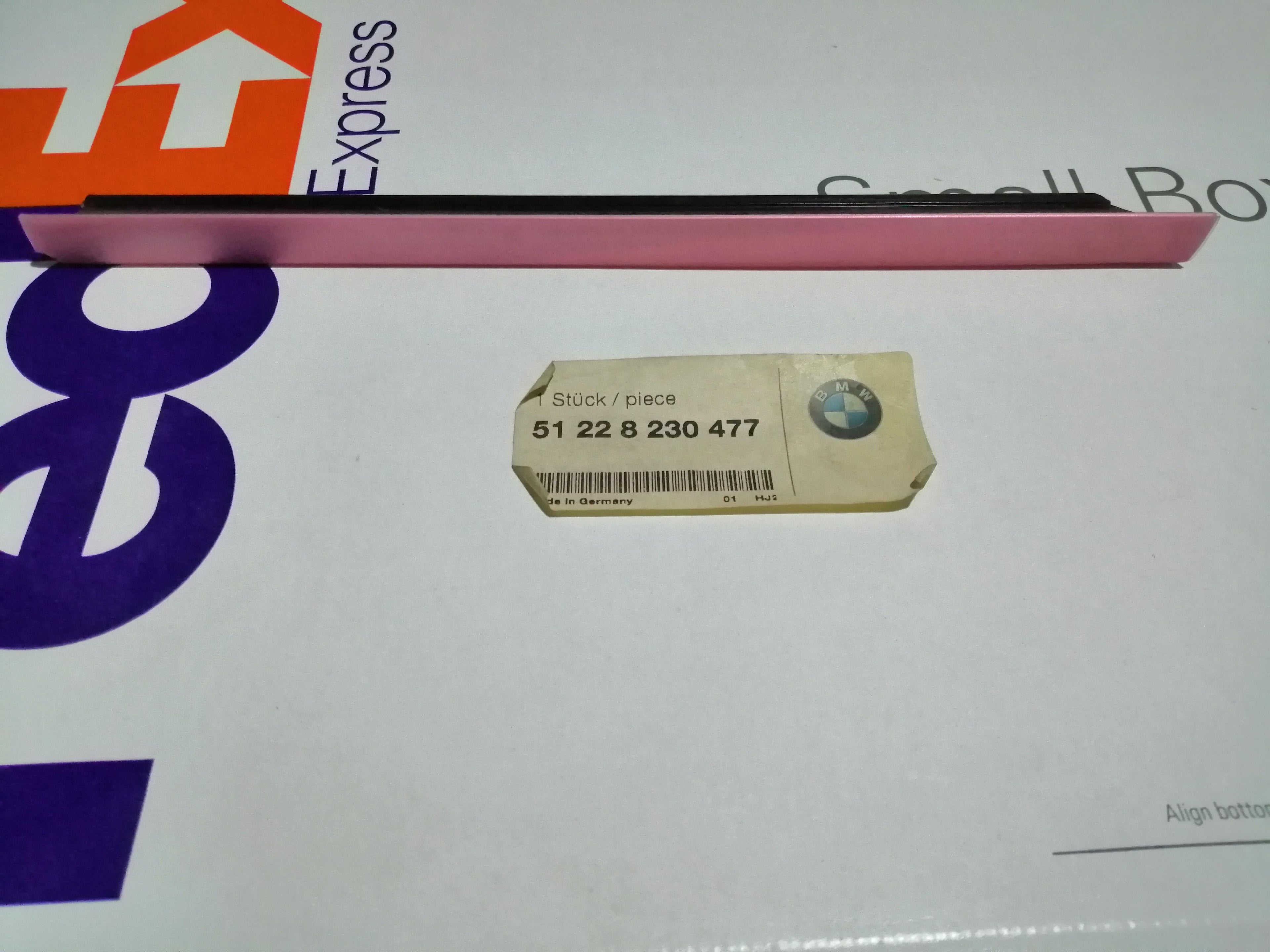 BMW E38 Interior Left Rear Waist Rail Trim Strip 51228230477 GENUINE