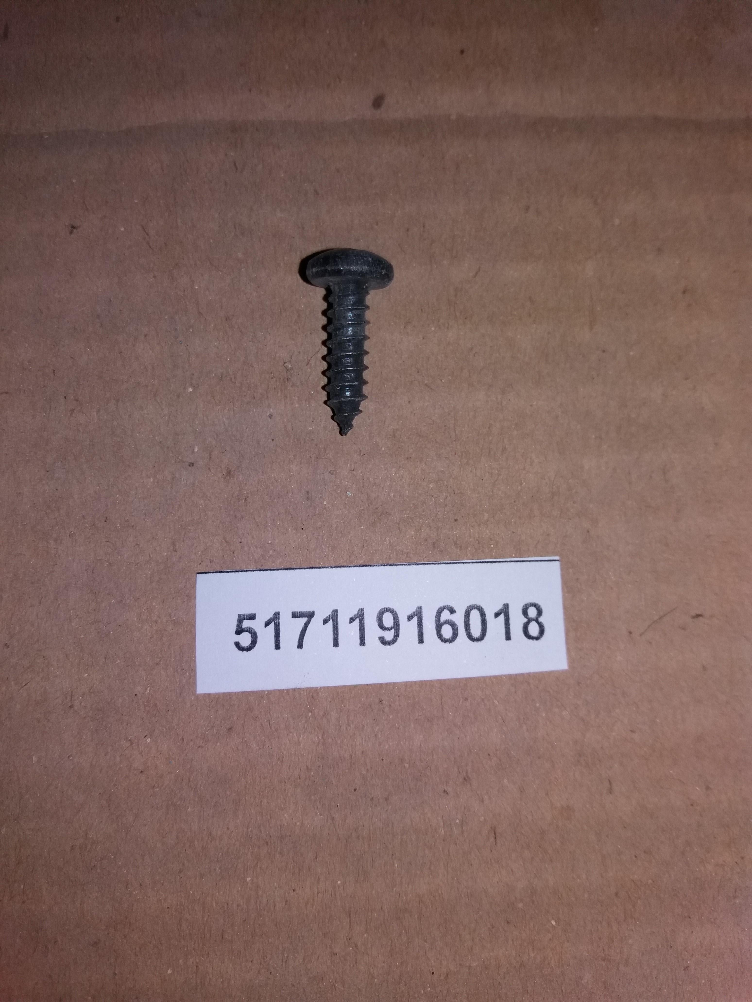 BMW Sheet Metal Screw 51711916018 GENUINE Set Of 5
