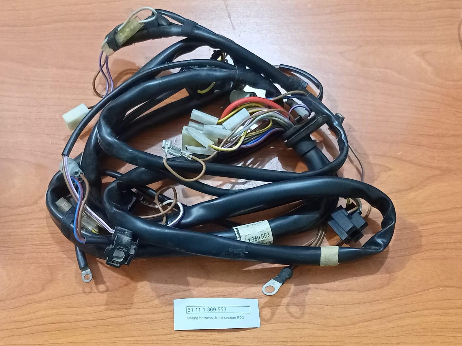 BMW 61111369553 7 Series E23 Front Section Electrical Wiring Harness Cable OEM