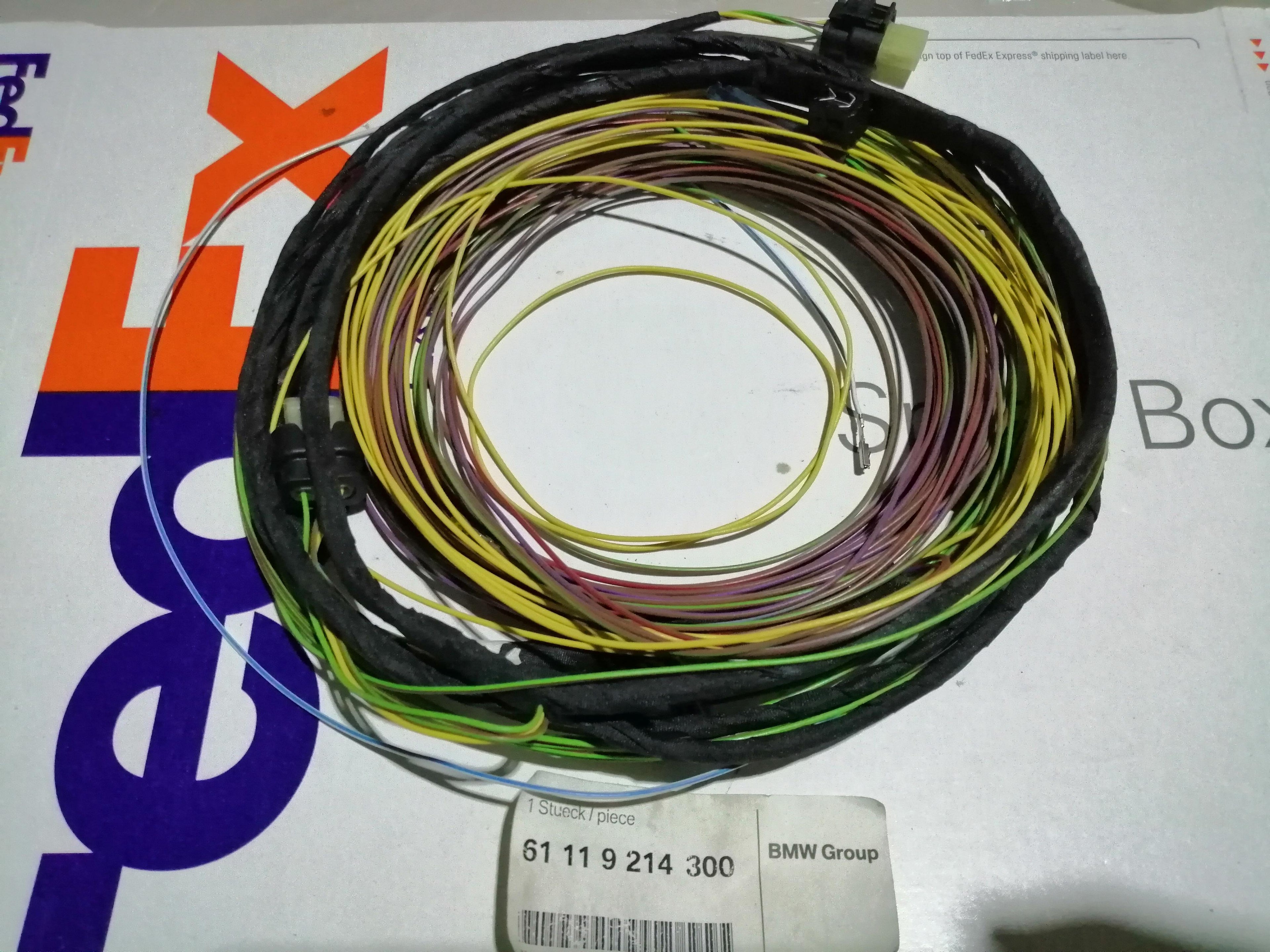 BMW Rear PDC Parking Distance Control Wiring Harness Module 61119214300 F01 F02