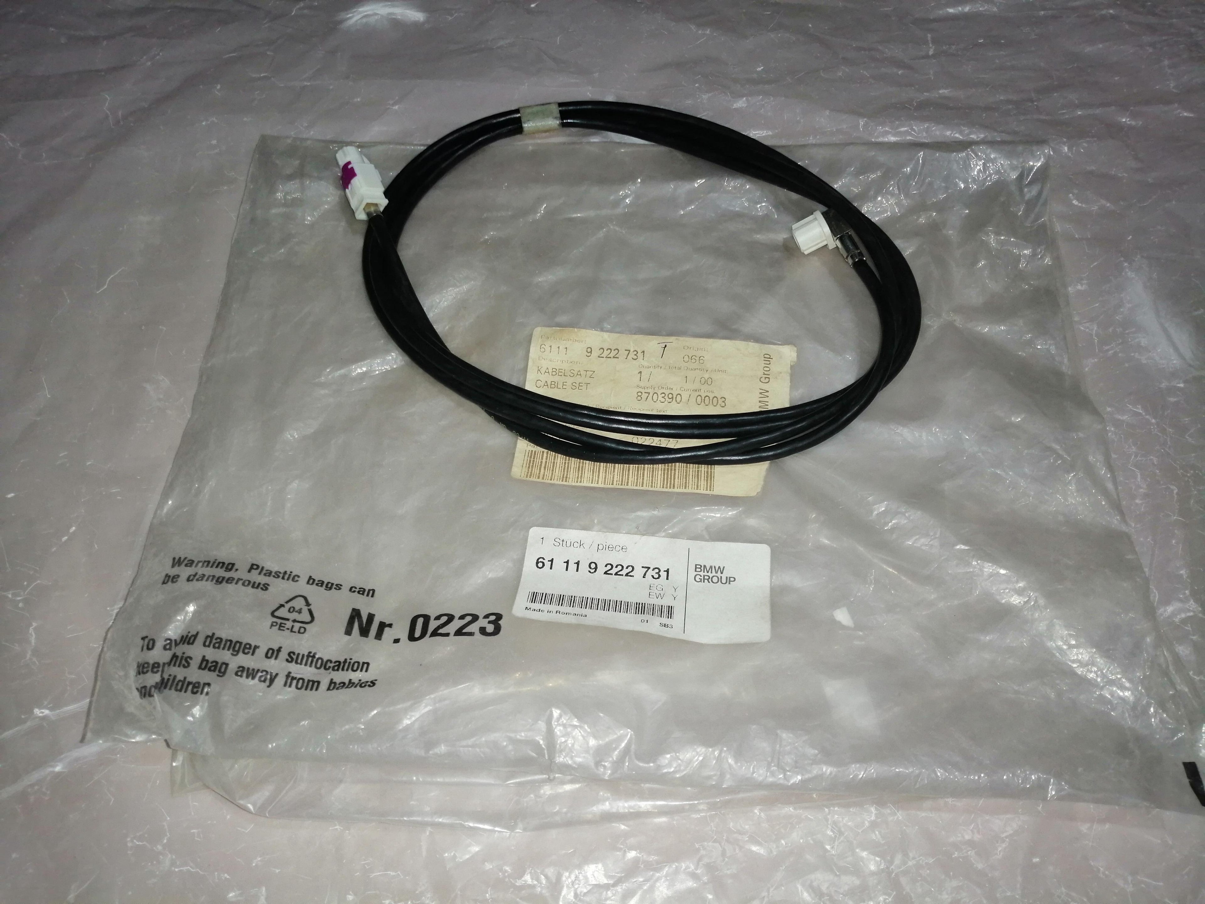 BMW Cable Set 61119222731 GENUINE