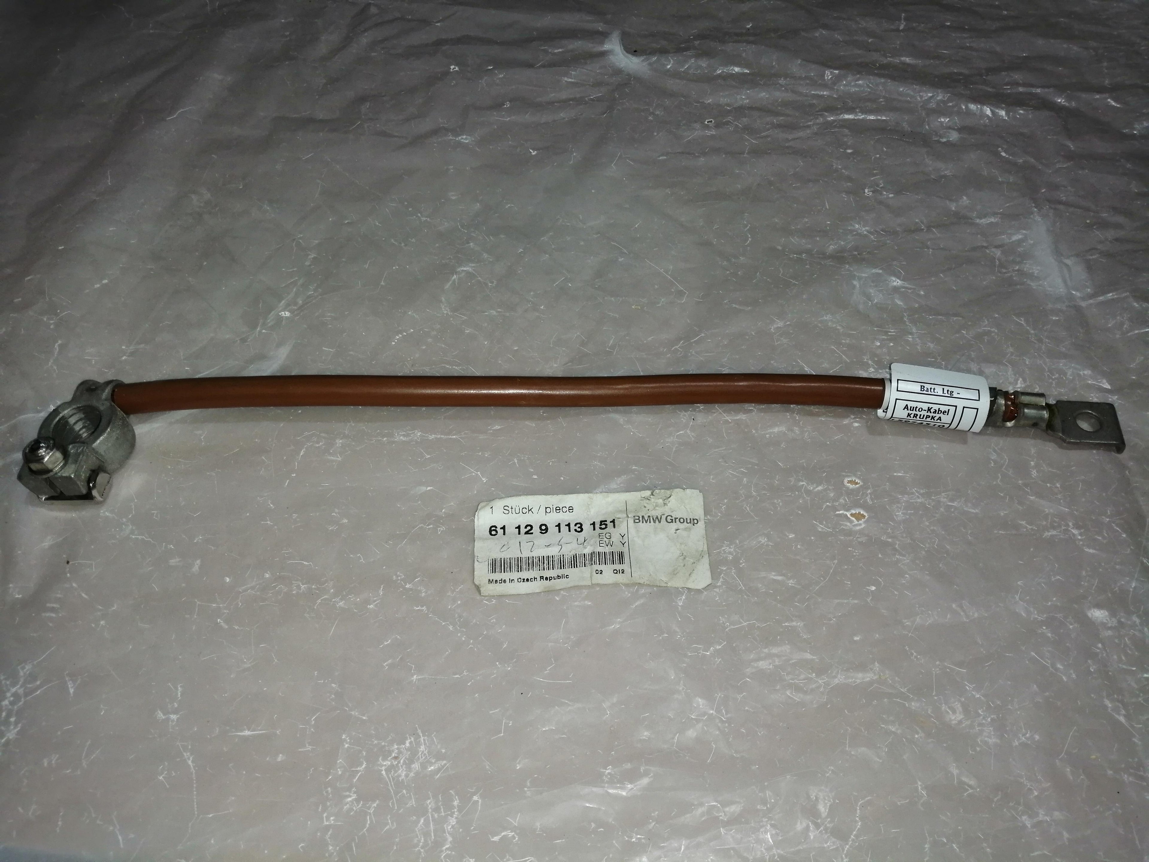 BMW Battery Cable Negative 61129113151 GENUINE