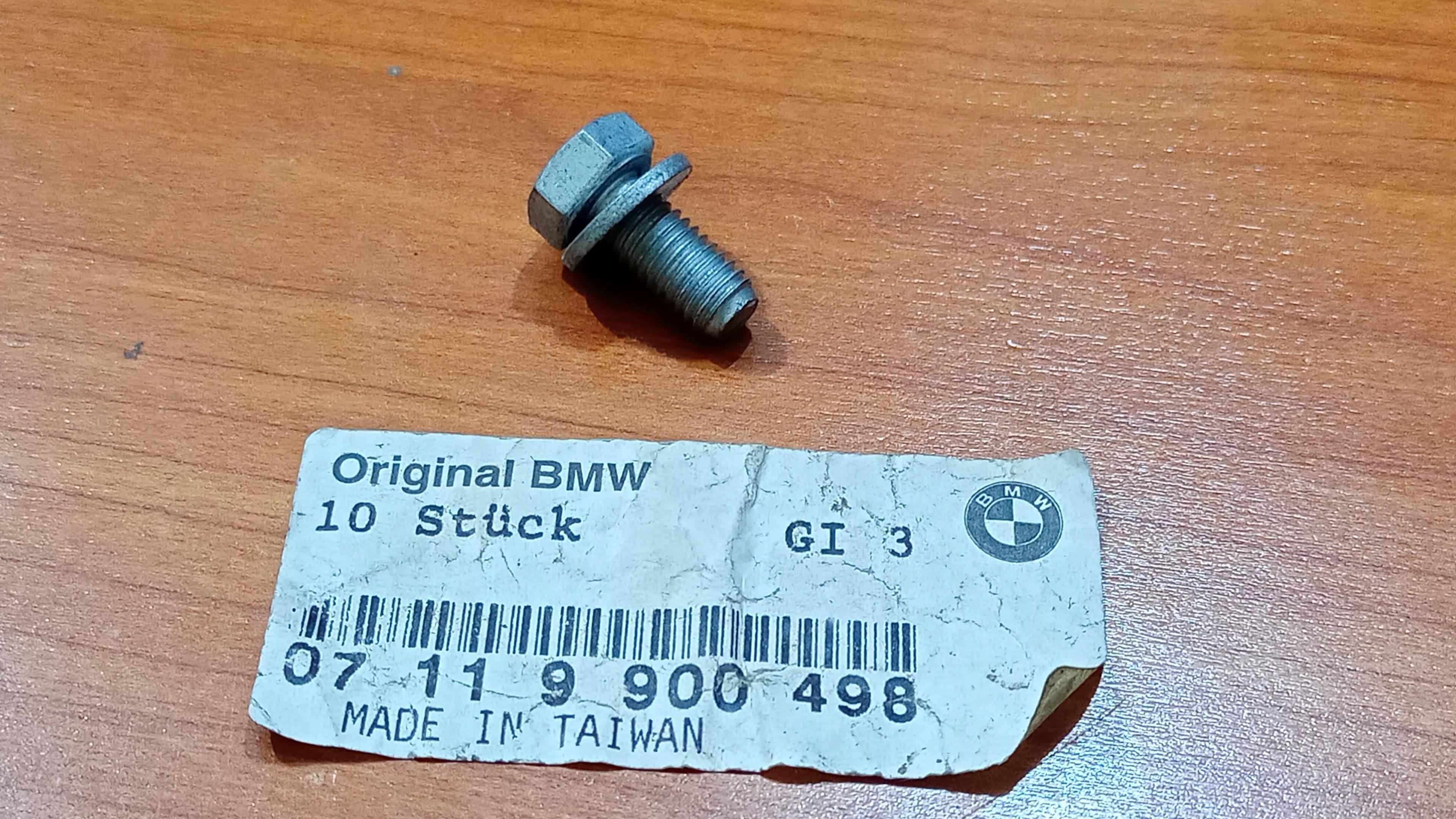BMW Hex Bolt With Washer 07119900498 GENUINE