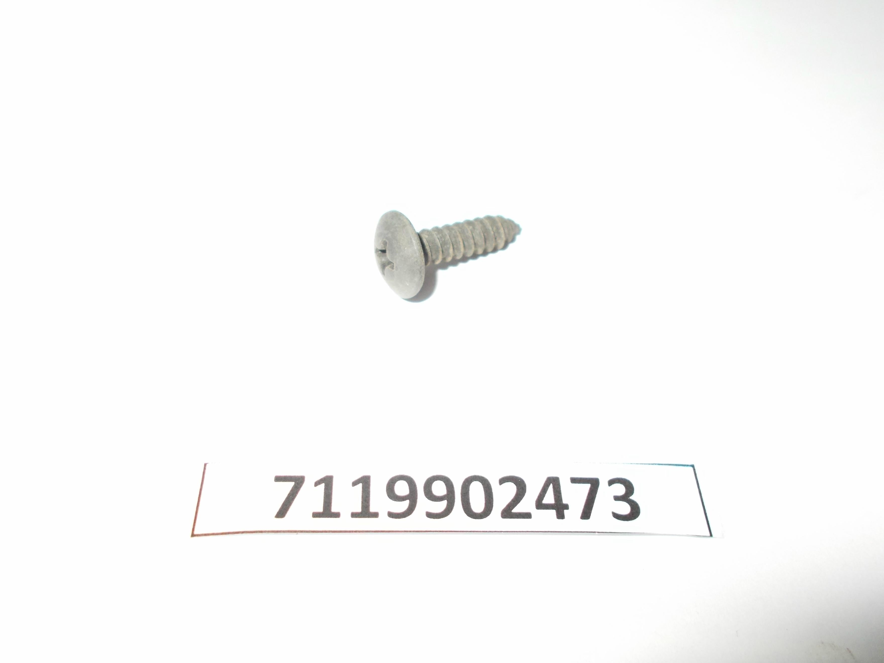 NEW GENUINE BMW 07119902473 Recessed oval head sheet-metal screw ( set of 2 )
