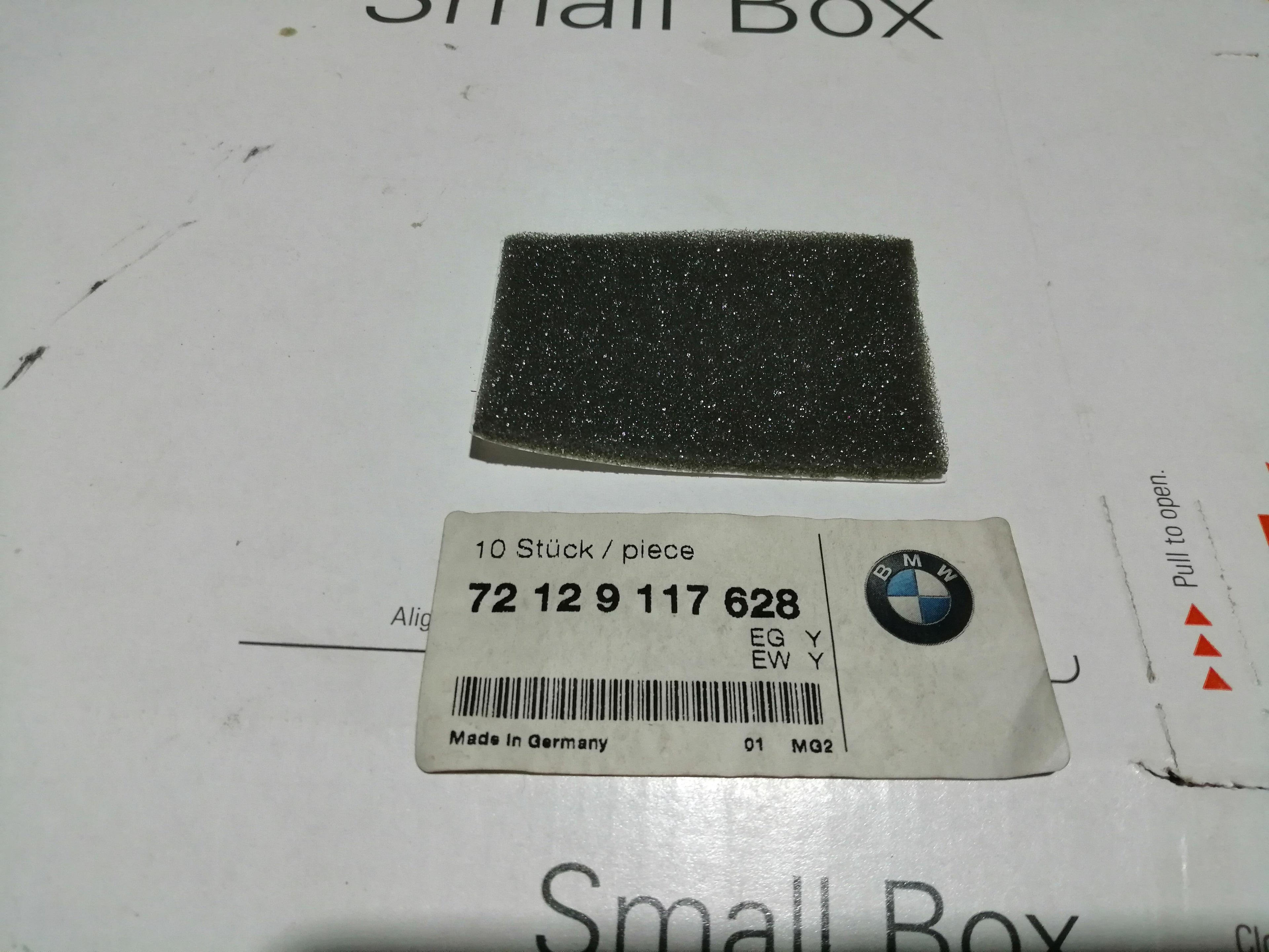 BMW Adhesive Pad 72129117628 Genuine OEM