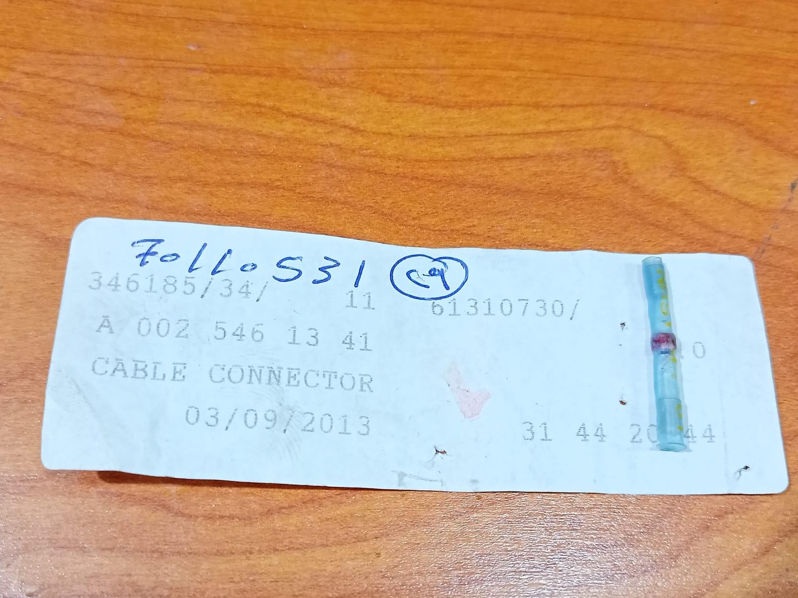 MERCEDES BENZ A0025461341 W123 W124 W201 LINE CONNECTOR