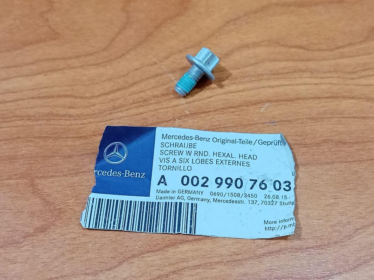 MERCEDES BENZ  A0029907603 SCREW, ROUND HEXAL. HEAD