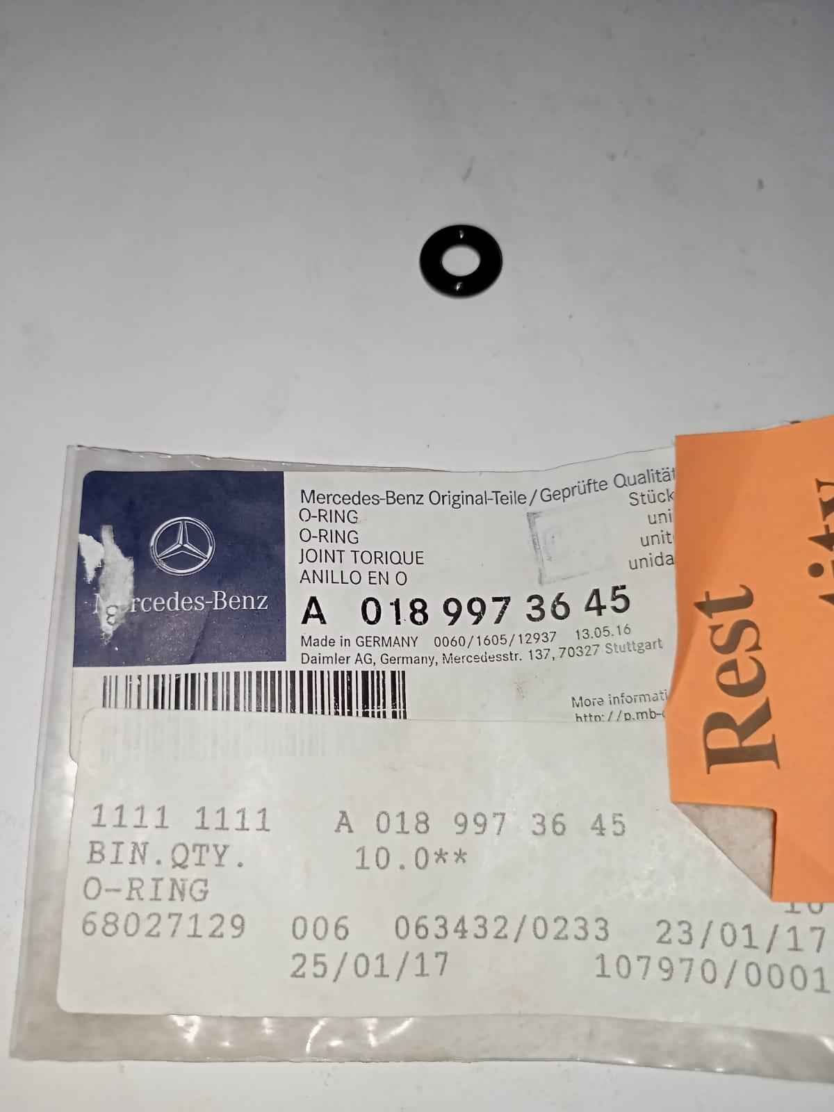 Mercedes-Benz W202 W203 W210 Injector O-Ring 0189973645
