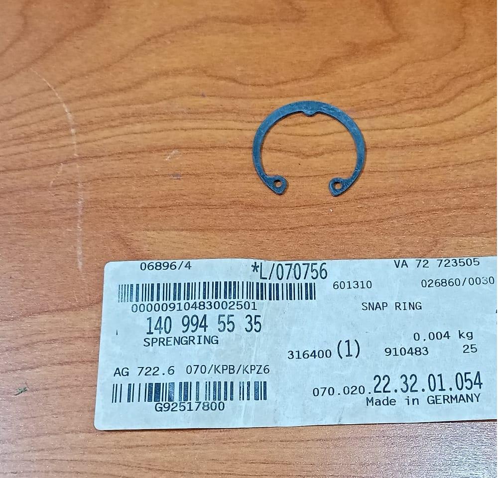 MERCEDE Benz SL R129 TRANSMISSION HOUSING RETAINING RING A1409945535 ORIGINAL