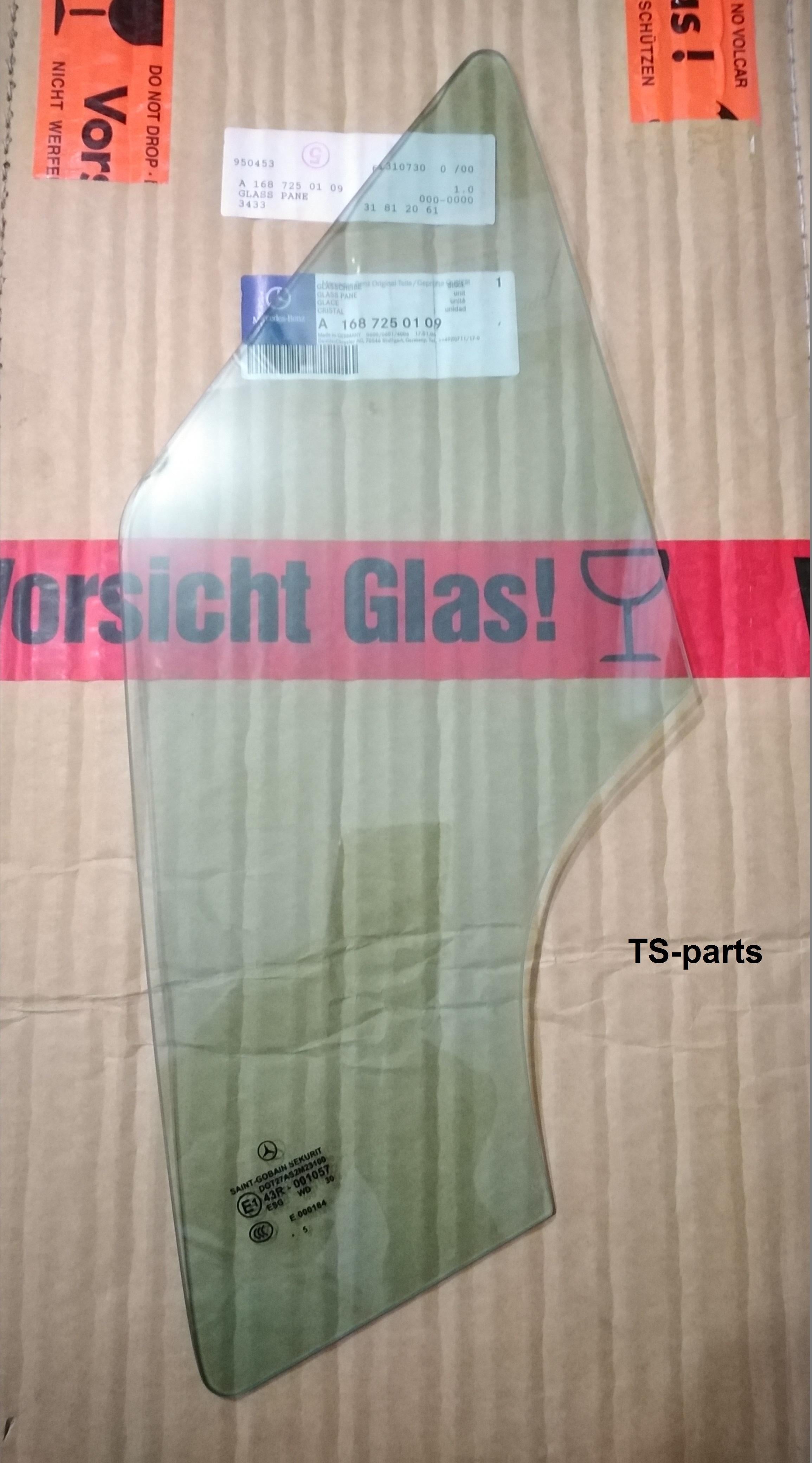 Mercedes A-class W168 M166 97-04 Door Glass Front Left A1687250109