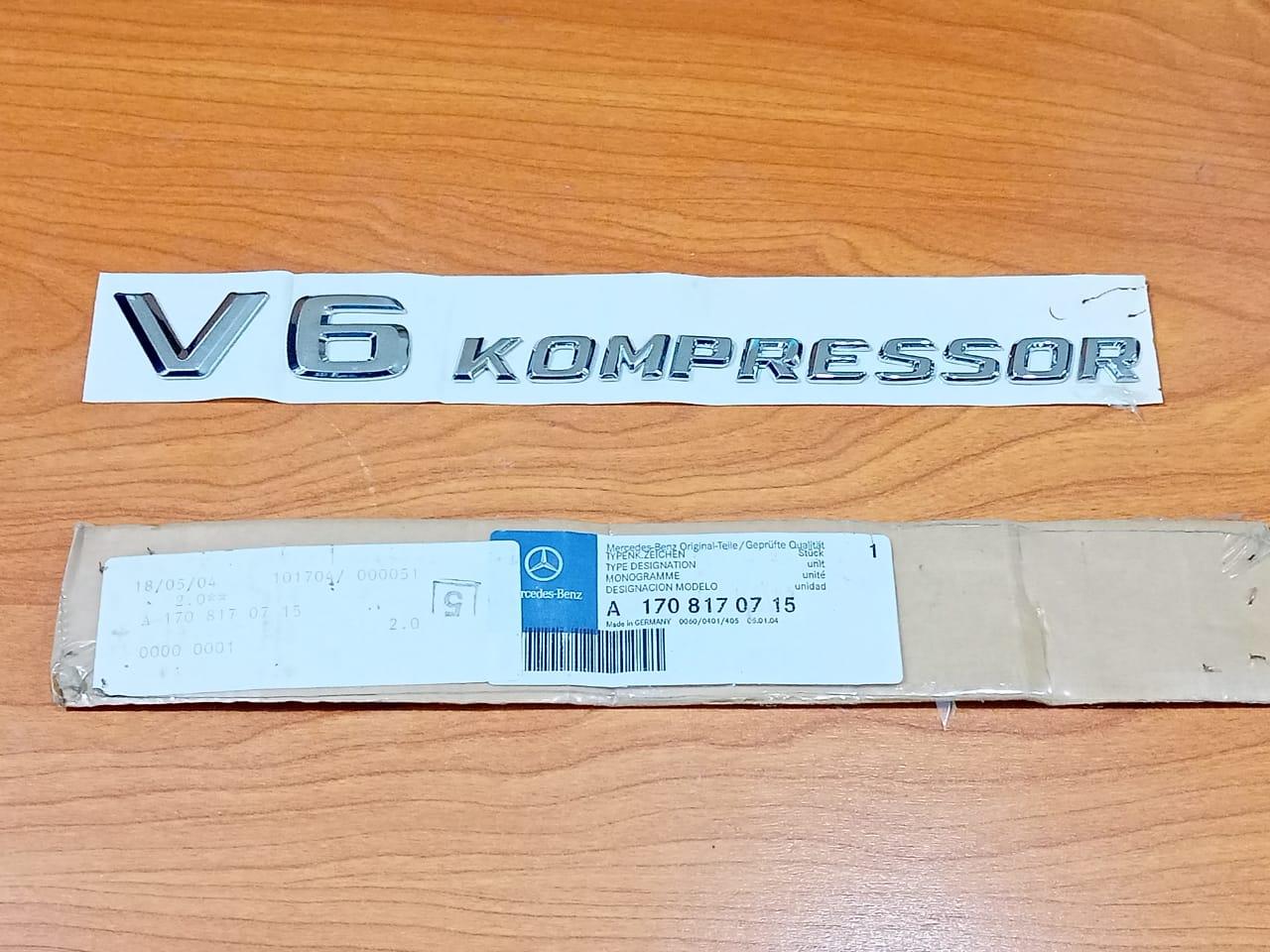 MERCEDES BENZ  A 1708170715 SLK R170 AMG Front Fender Emblem Badge