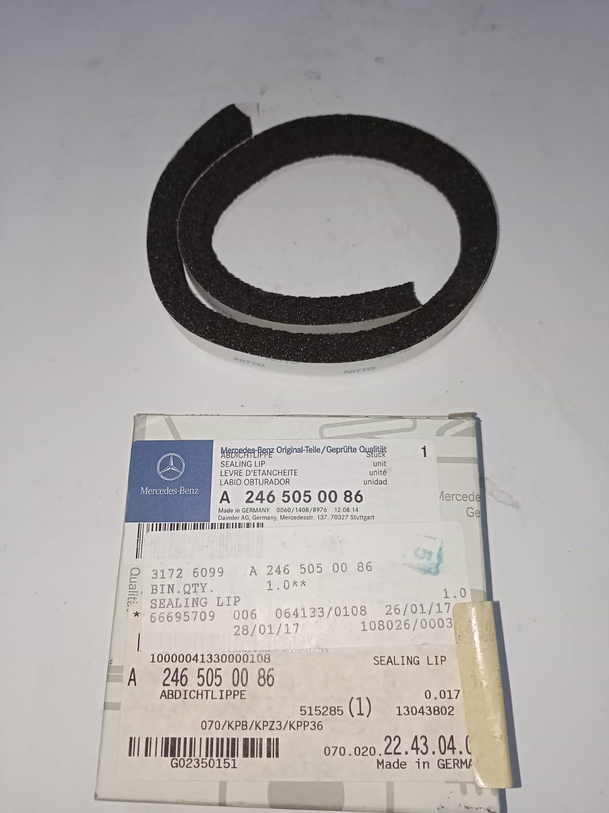 Mercedes-Benz W246 Upper Tie Bar Seal 2465050086