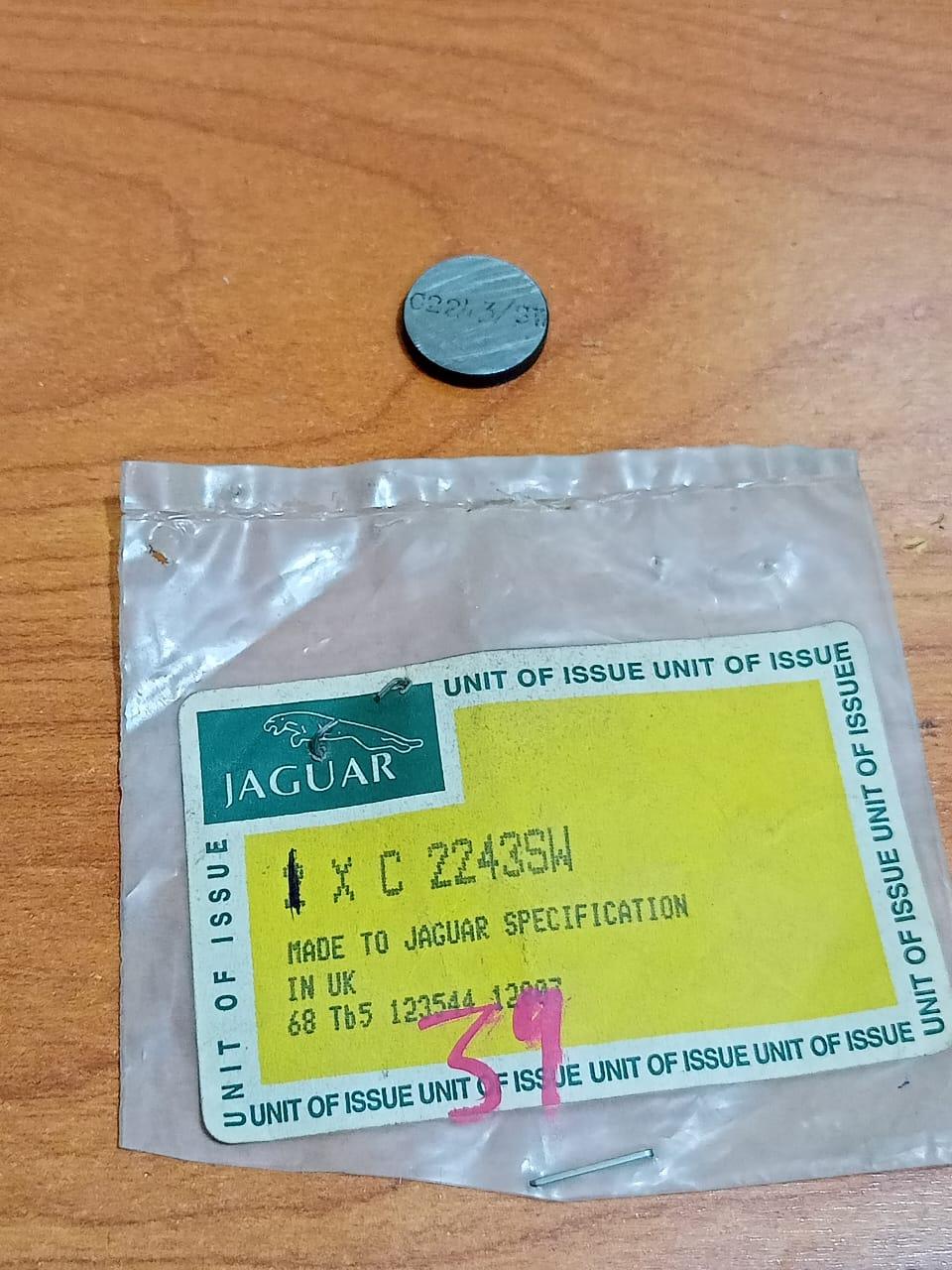 JAGUAR C2243SW Engine Valve Tappet Adjustment Shim XJ6 E-Type Daimler Genuine