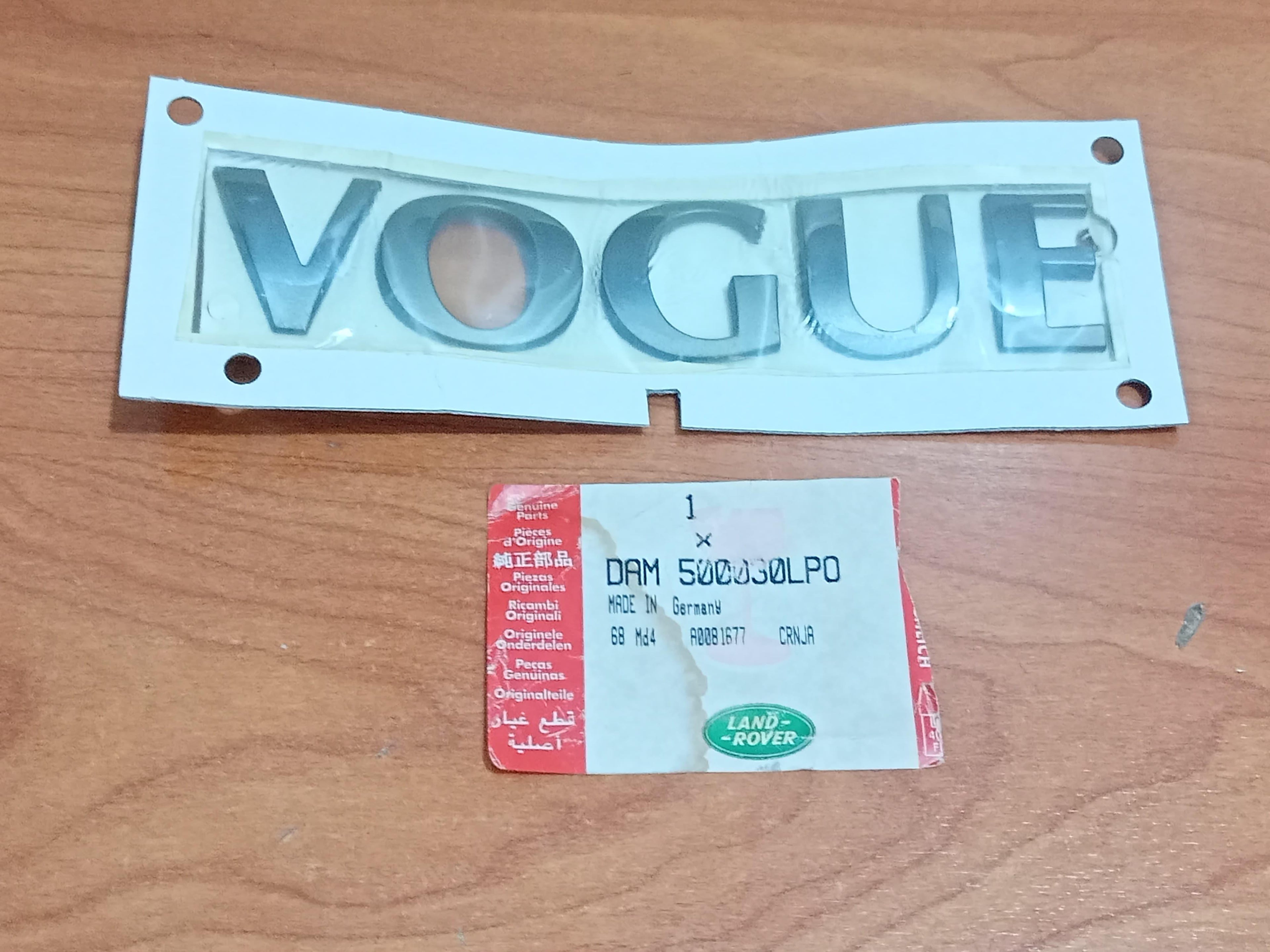 Land Rover Name Plate DAM500030LPO Range Rover 2006-2012