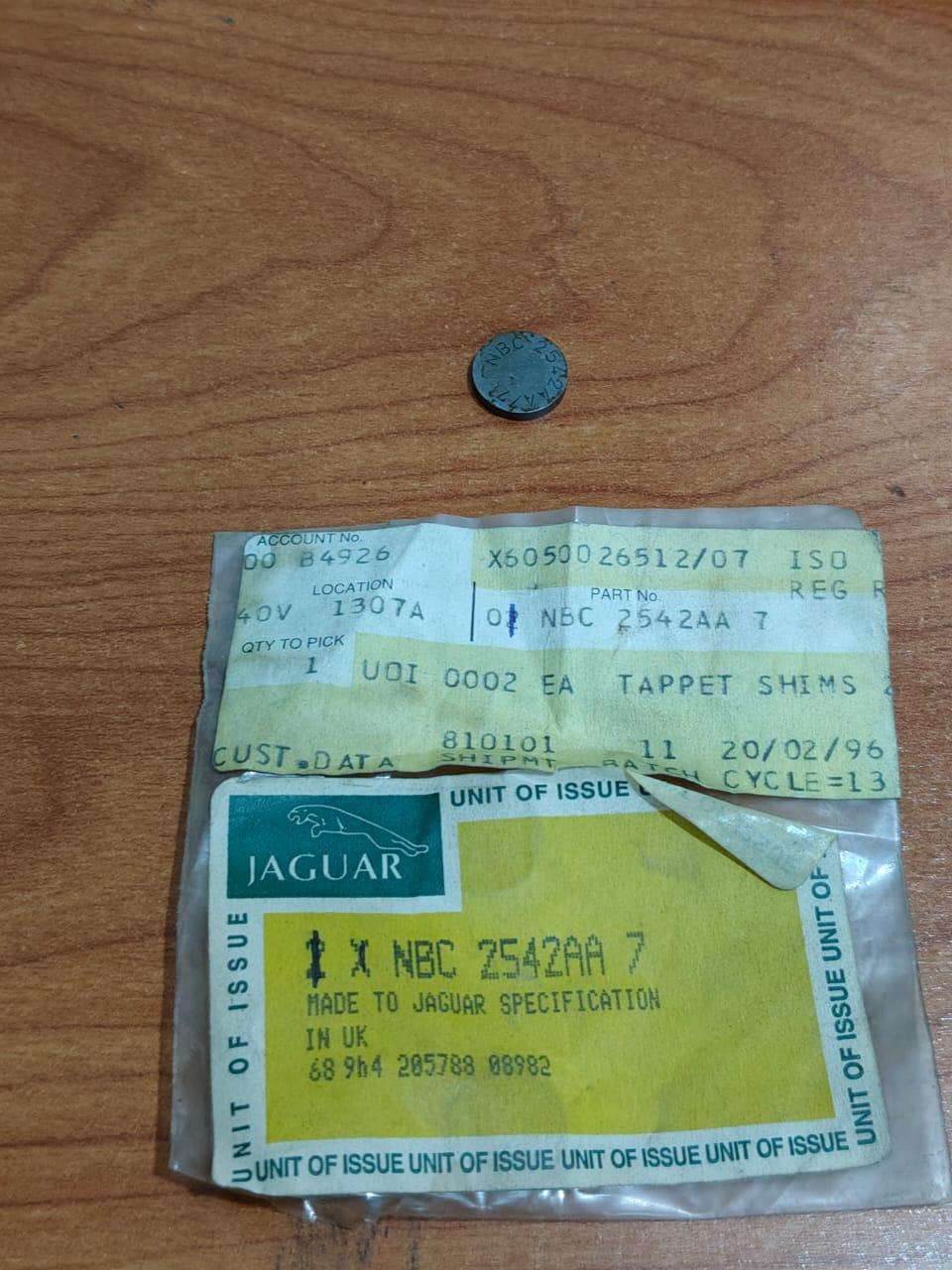 JAGUAR NBC2542AA8 XJS XJ6 XJ40 V12 AJ6 Valve Tappet Adjustment Shim Multi-Size