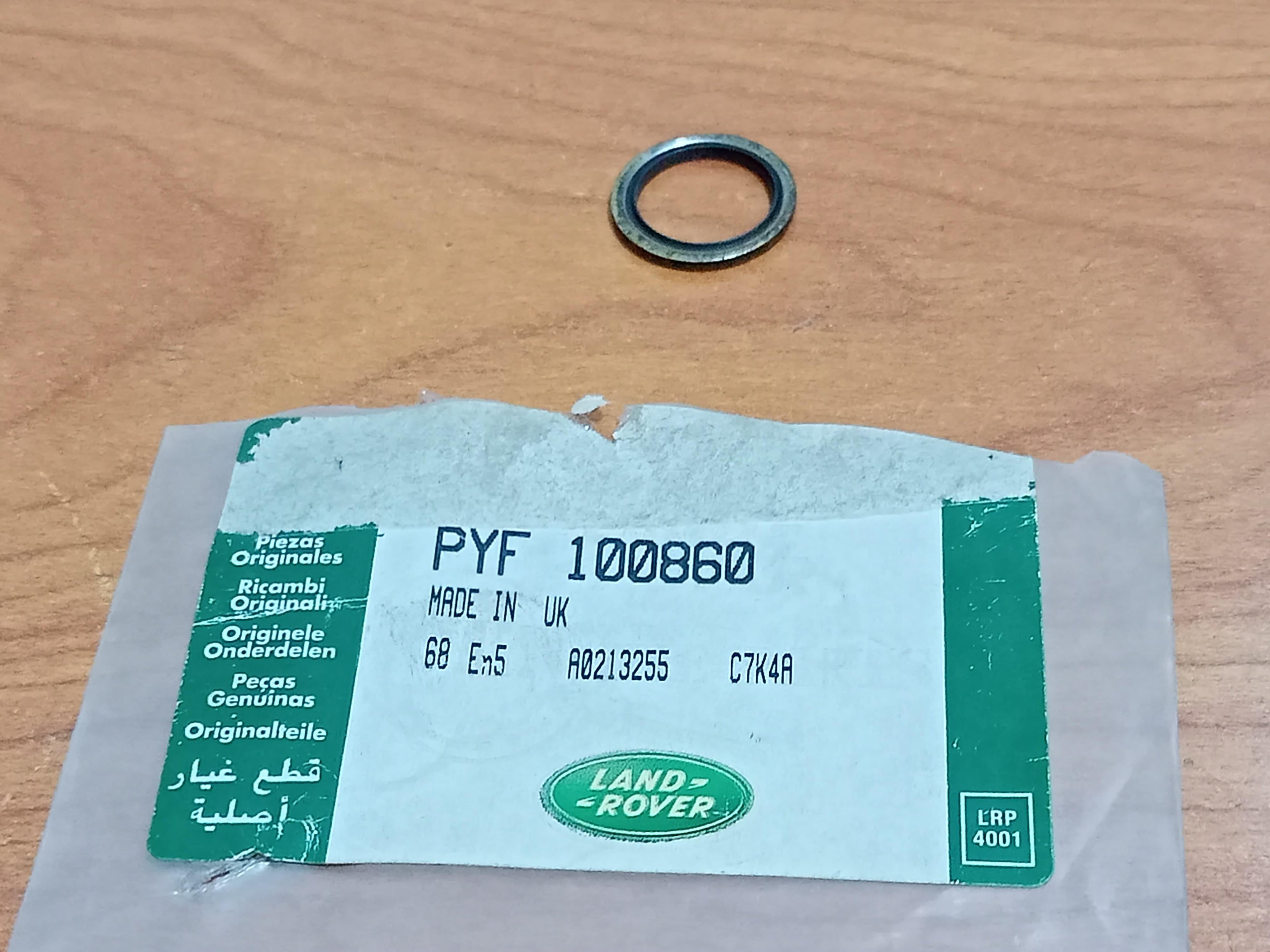 Land Rover PYF100860 Sealing Washer Genuine Discovery 2 1998-2004