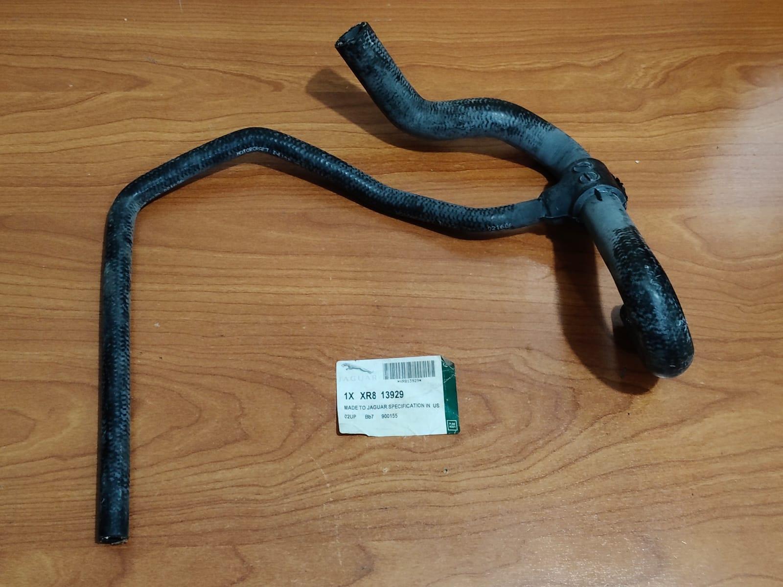 JAGUAR XR813929 S-Type 3.0L V6 Engine Cooling Bypass Metal Tube Rubber Water Hose