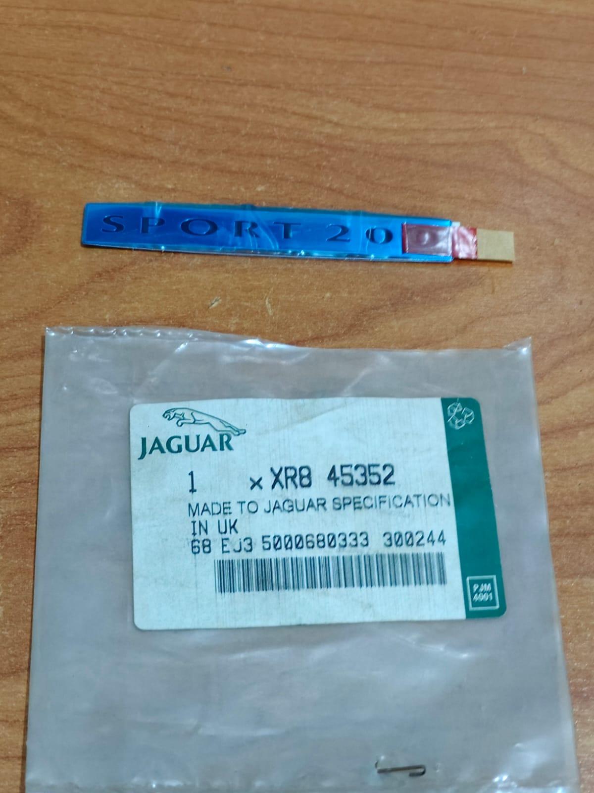 JAGUAR XR845352 S-Type Rear Trunk Boot Lid Logo Emblem Plaque Nameplate Badge