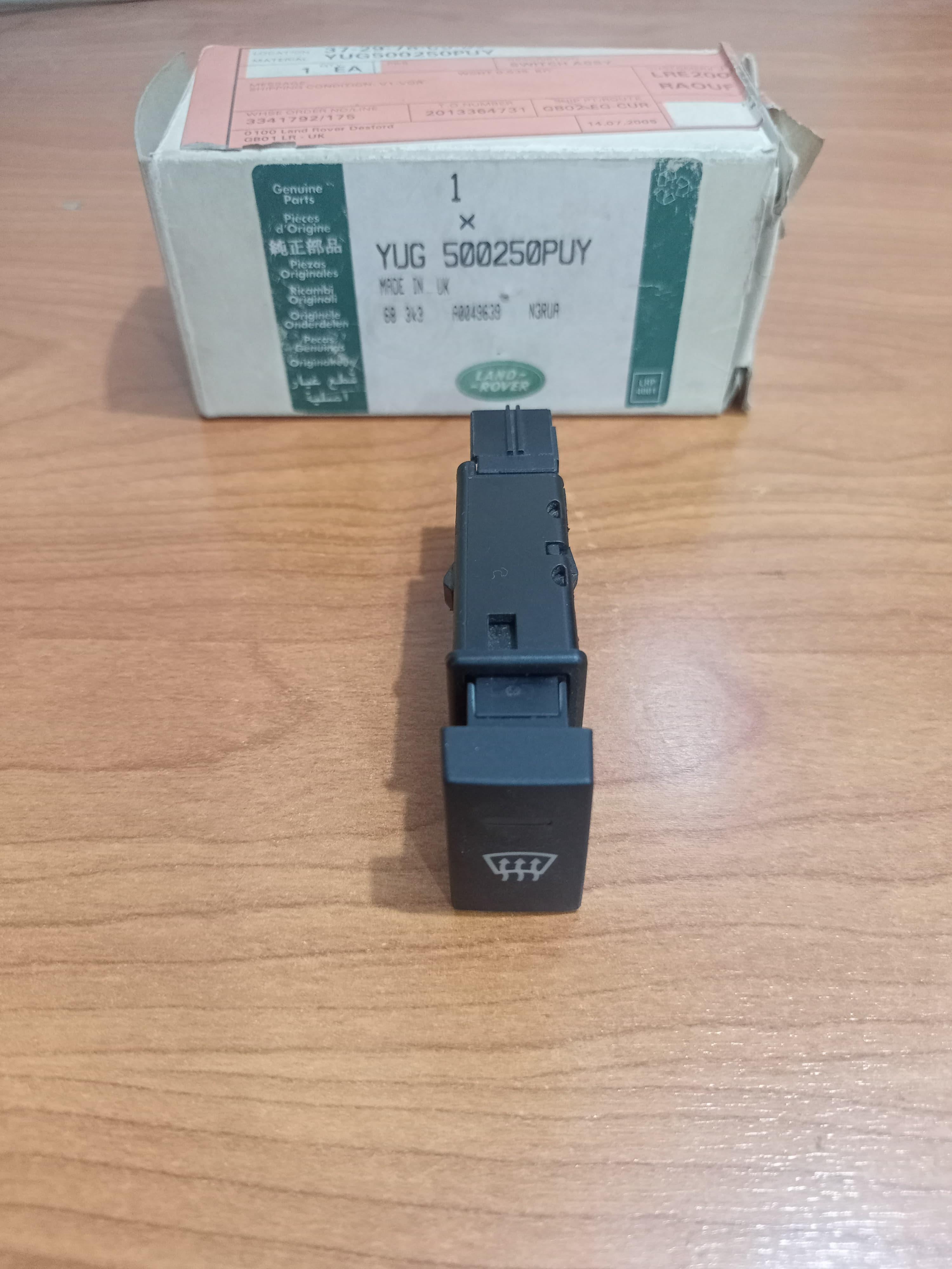 Land Rover Heated Windscreen Switch YUG500250PUY Freelander 1996-2006